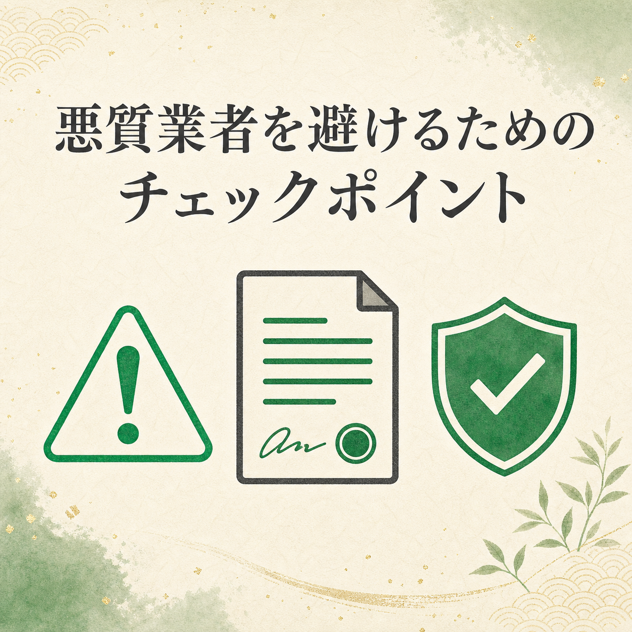 悪質業者を避けるための7つの注意点