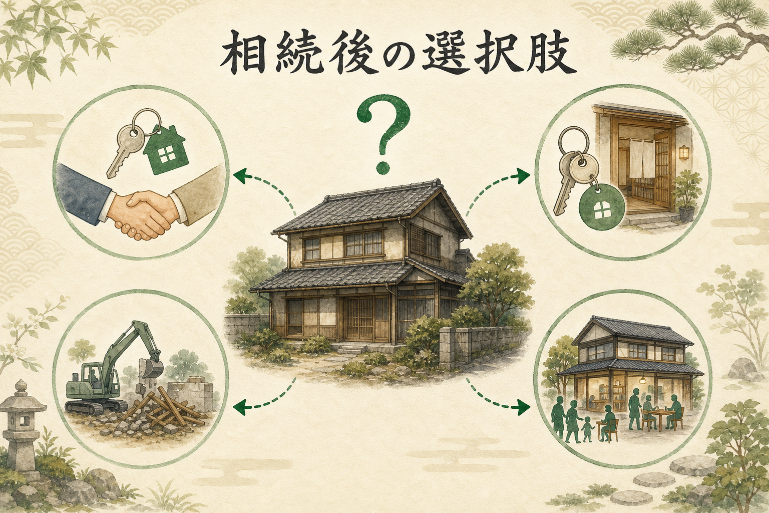 相続後の活用・売却の選択肢のイメージ