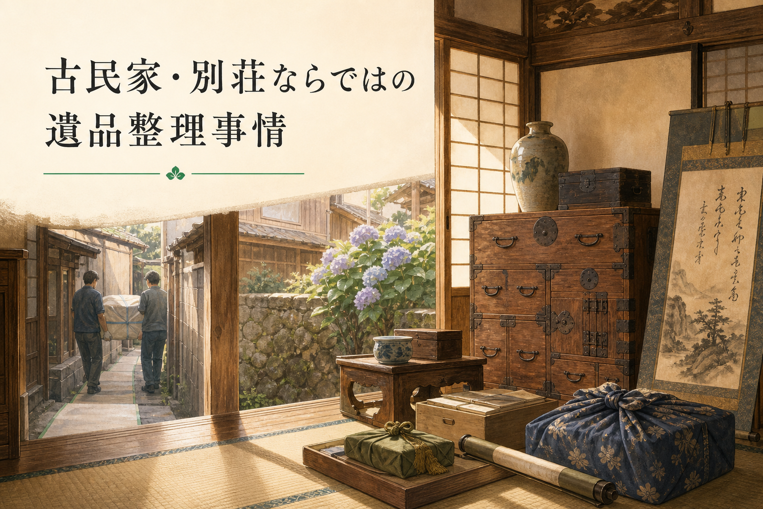 古民家・別荘ならではの遺品整理事情