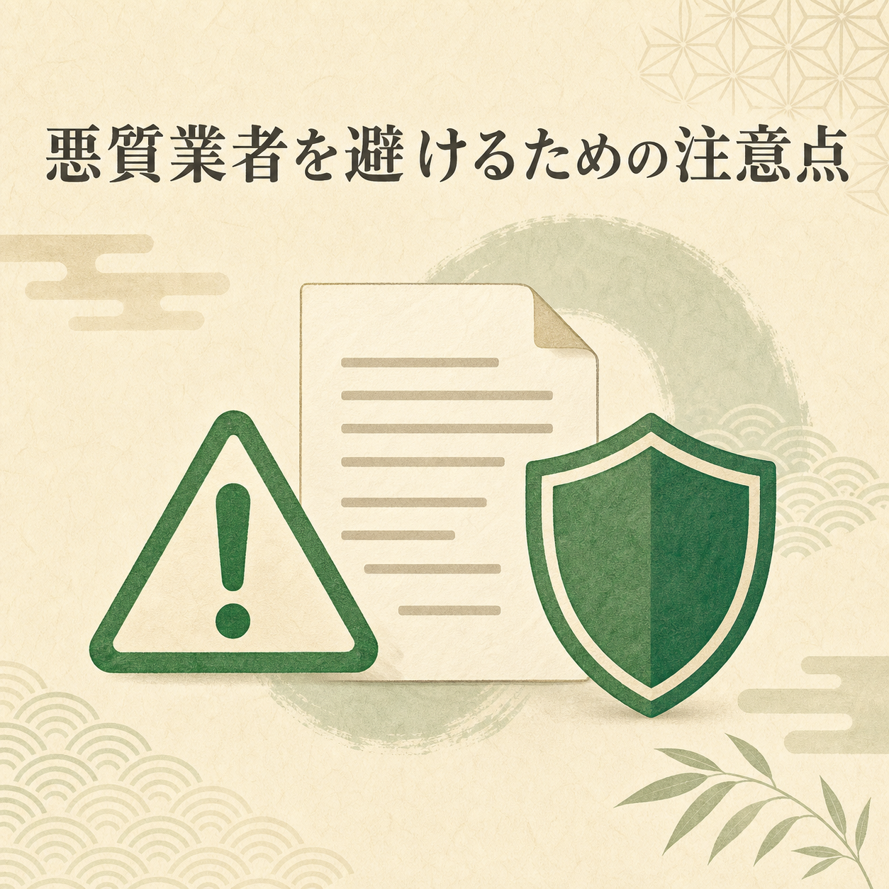 悪質な不用品回収業者を避けるための注意点