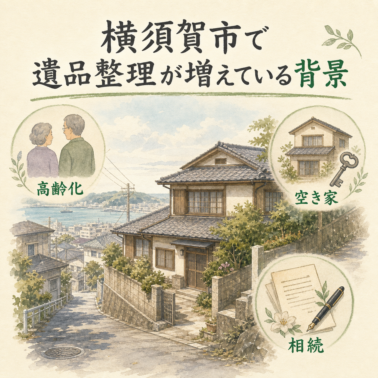 横須賀市で遺品整理が増えている背景:高齢化・空き家・相続