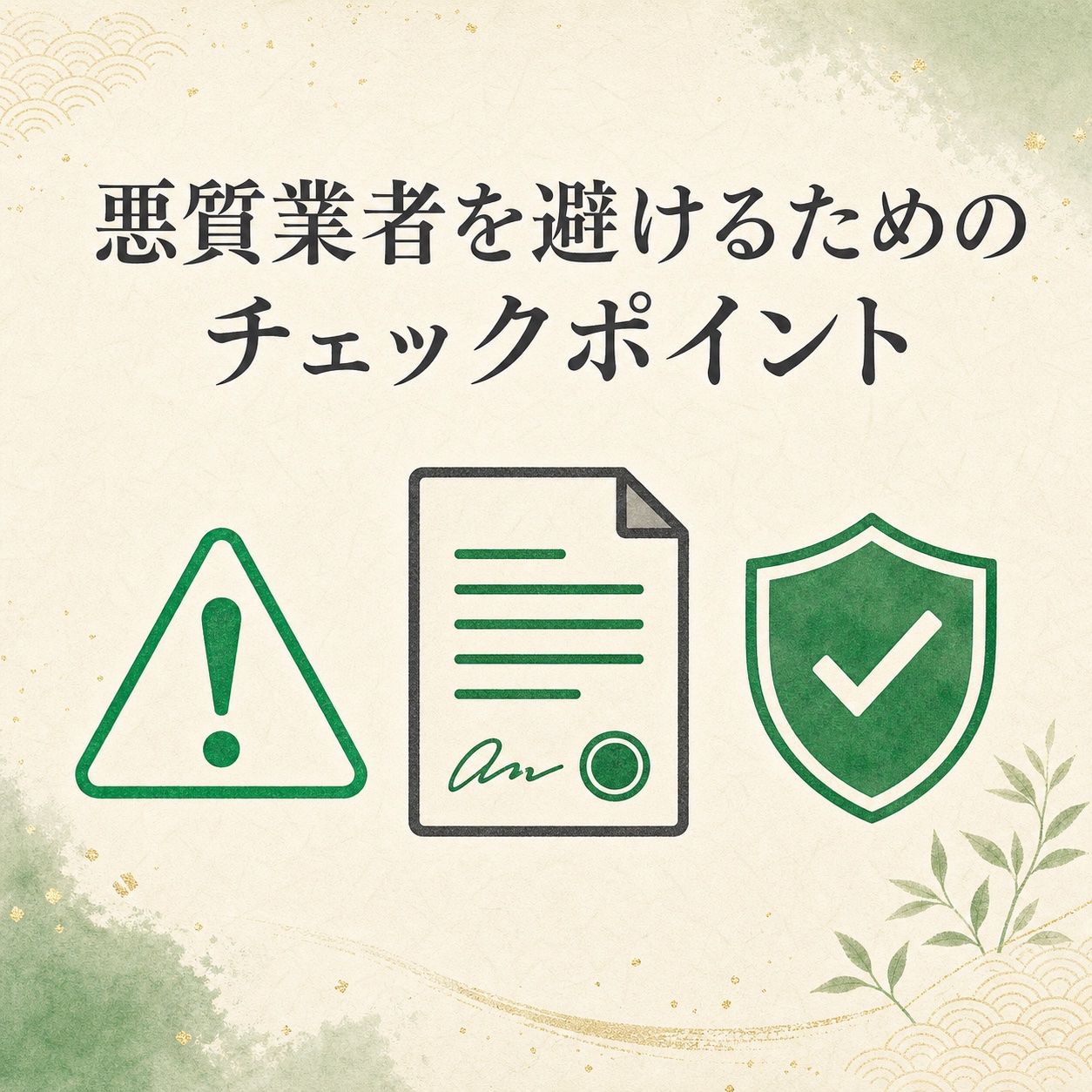 悪質業者を避けるための7つの注意点