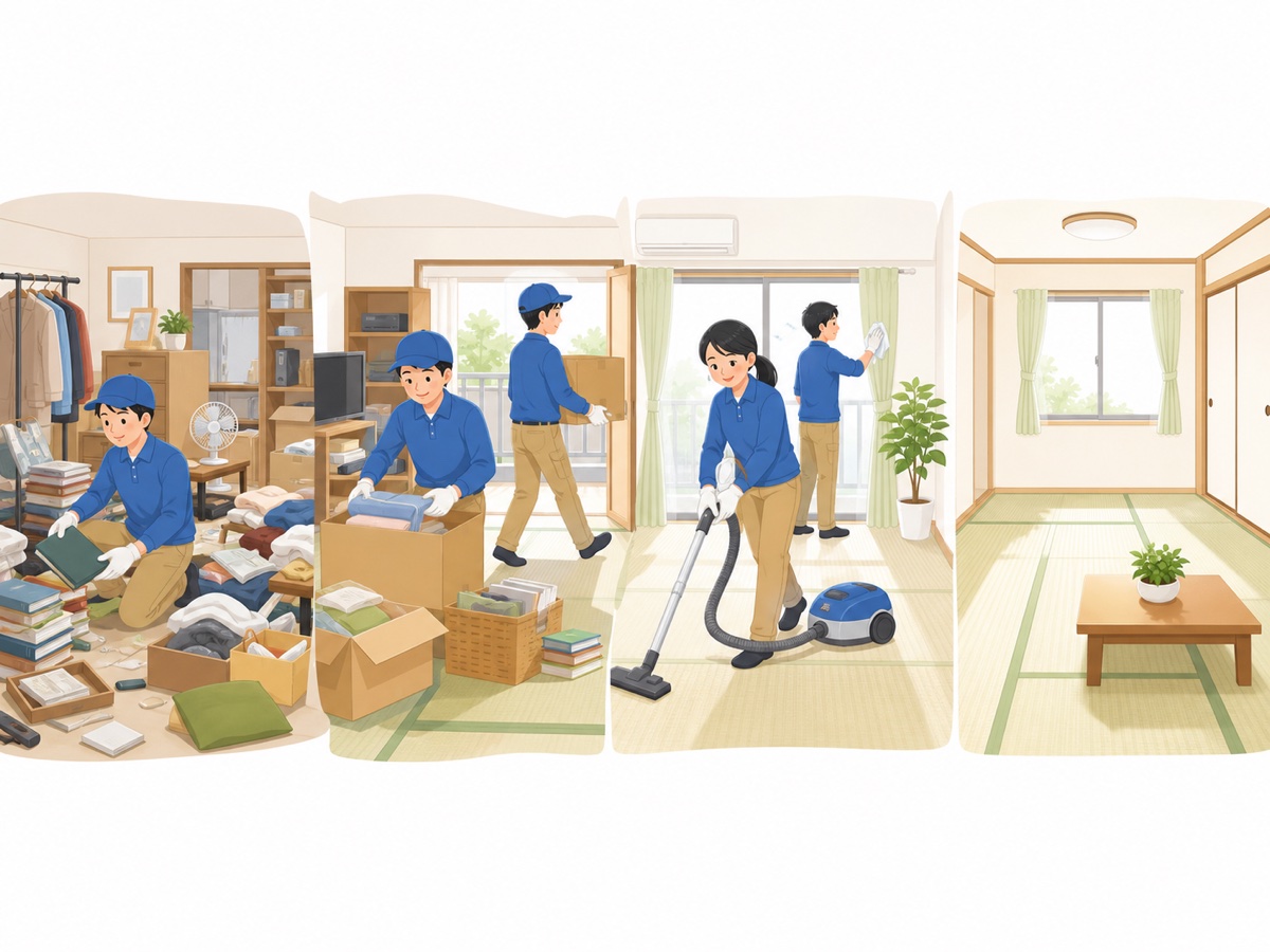 ゴミ屋敷片付けの流れ