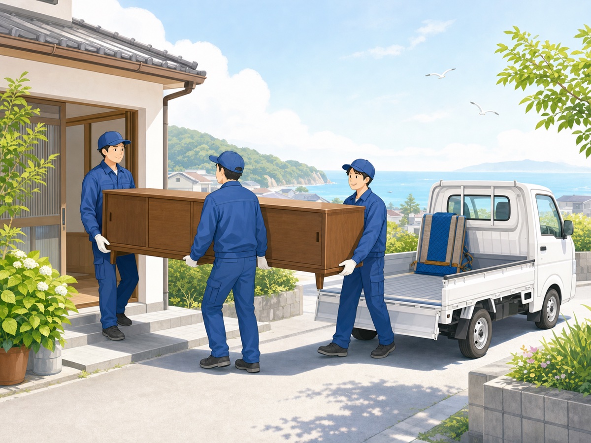 不用品を運び出す回収サービスのイメージ