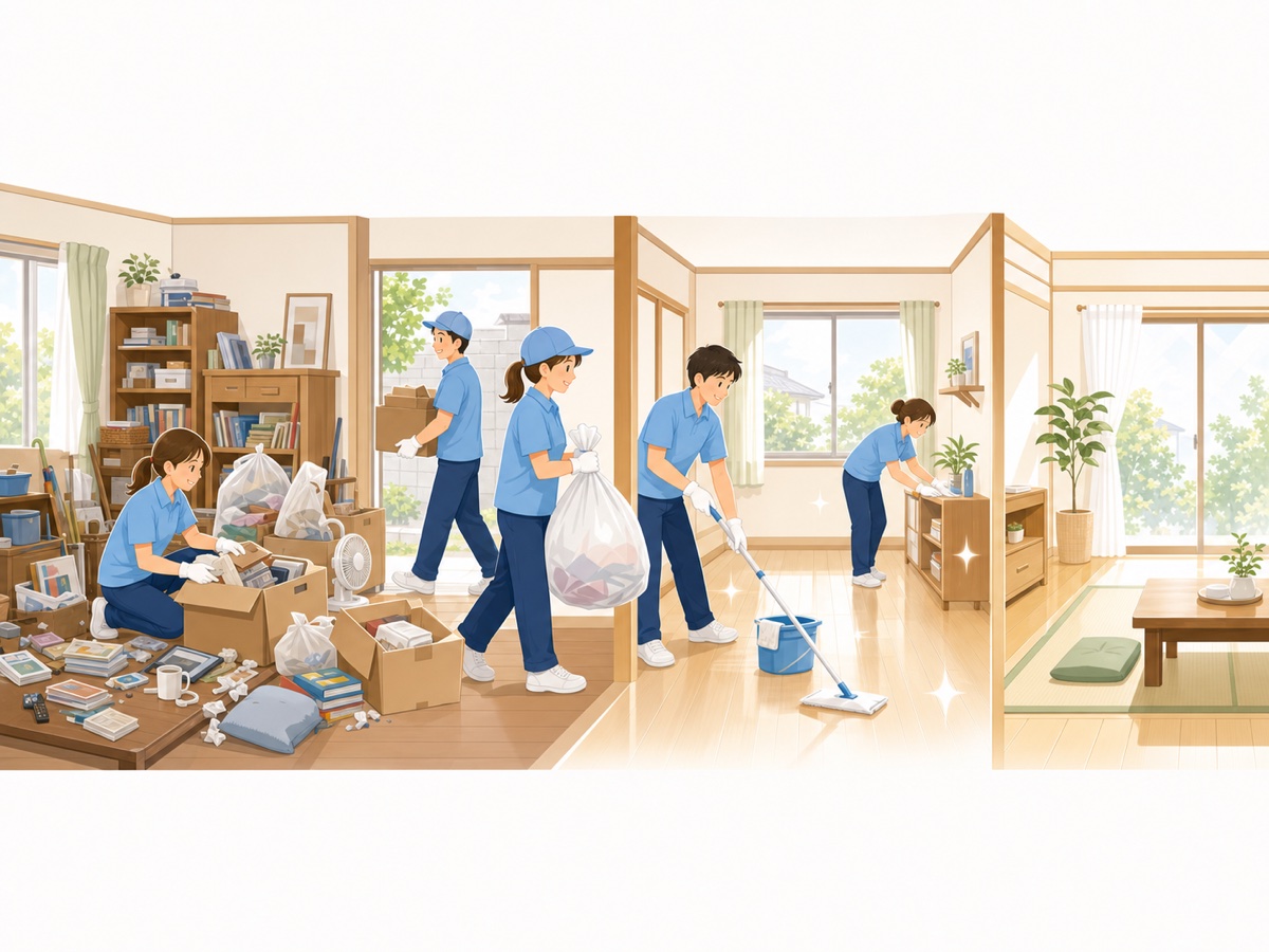 ゴミ屋敷片付けの流れ