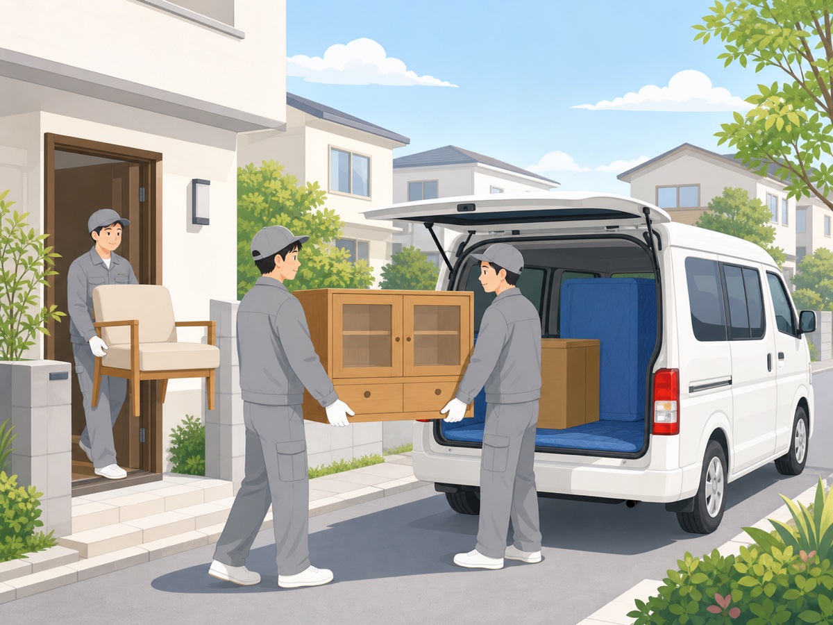 不用品を運び出す回収サービスのイメージ