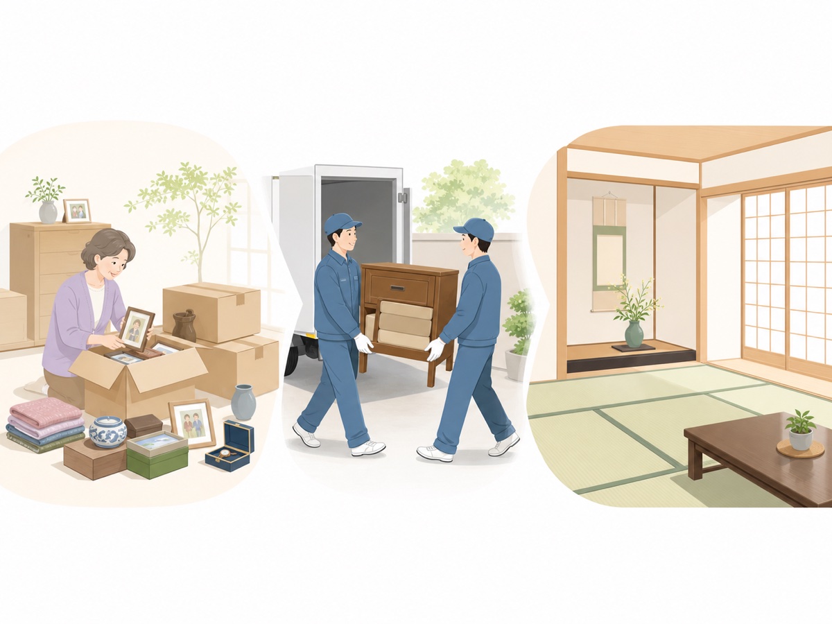 遺品整理の流れのイメージ
