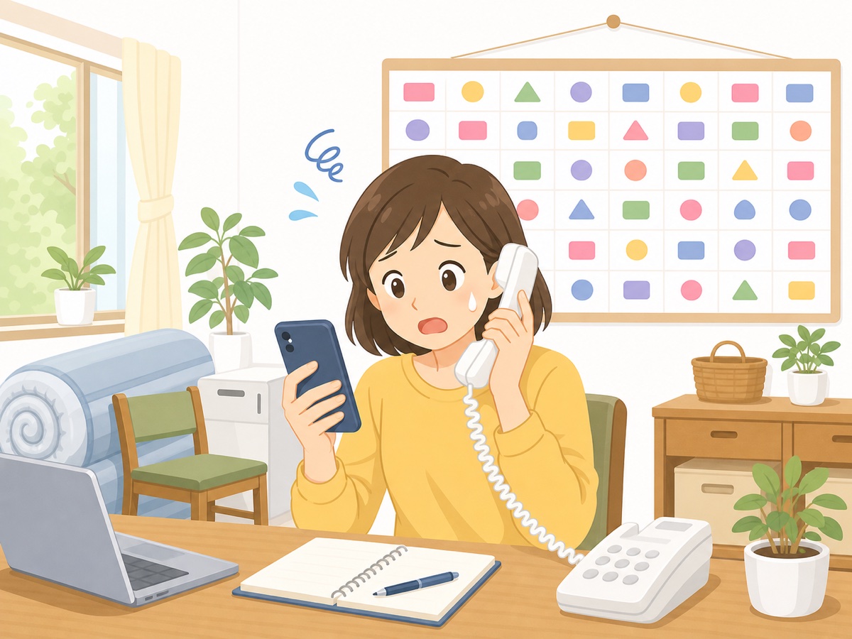 粗大ごみの予約がなかなか取れず困る様子