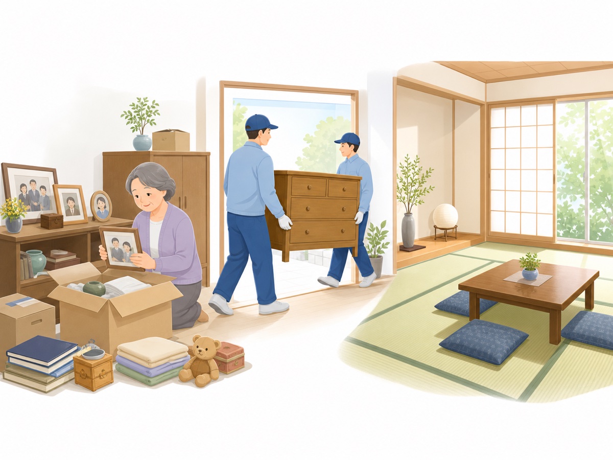 遺品整理の流れのイメージ