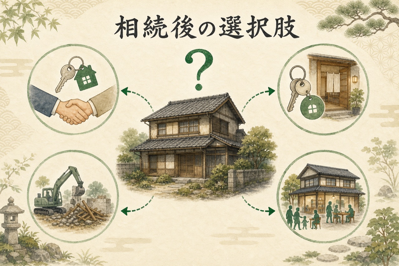 相続後の活用・売却の選択肢のイメージ