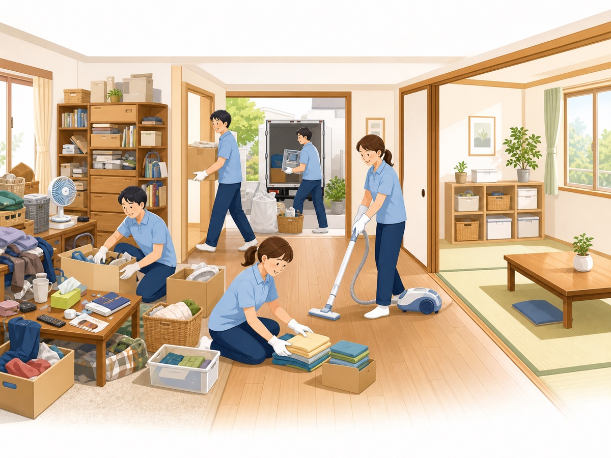 ゴミ屋敷片付けの流れ