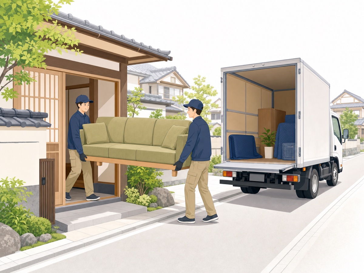 不用品を運び出す回収サービスのイメージ