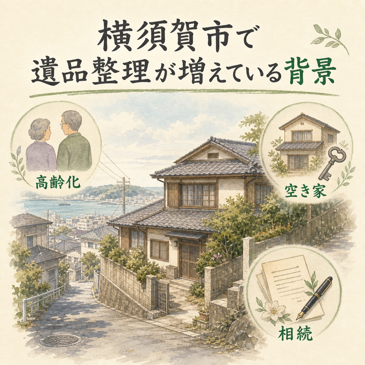 横須賀市で遺品整理が増えている背景:高齢化・空き家・相続