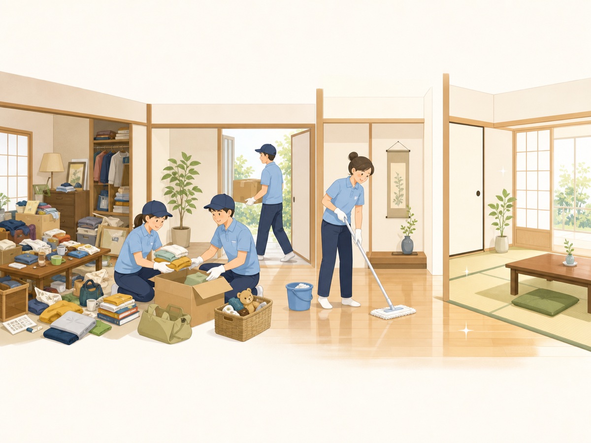 ゴミ屋敷片付けの流れ