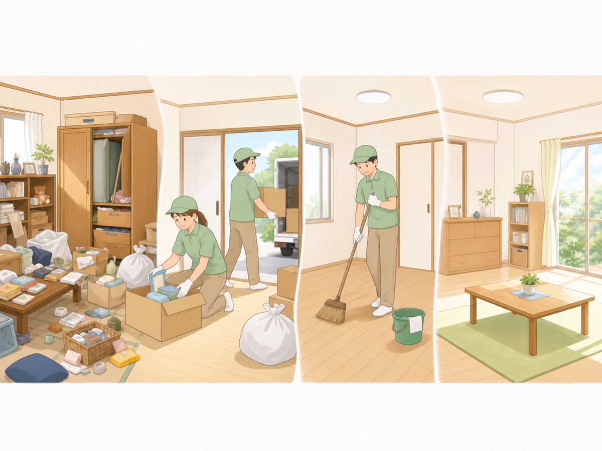 ゴミ屋敷片付けの流れ