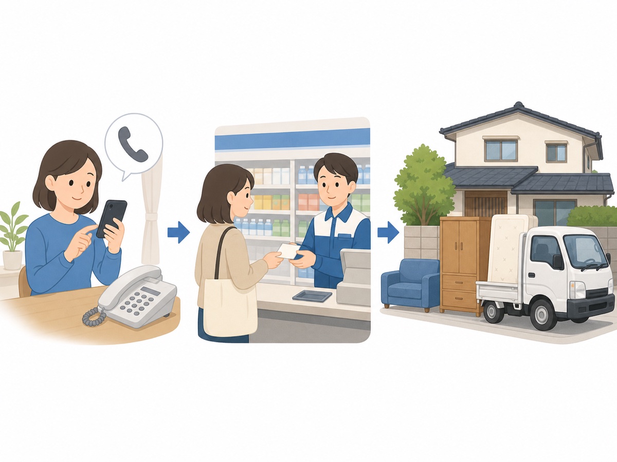粗大ごみ申込から収集までの流れ