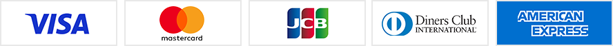各種クレジットカードがご利用可能です