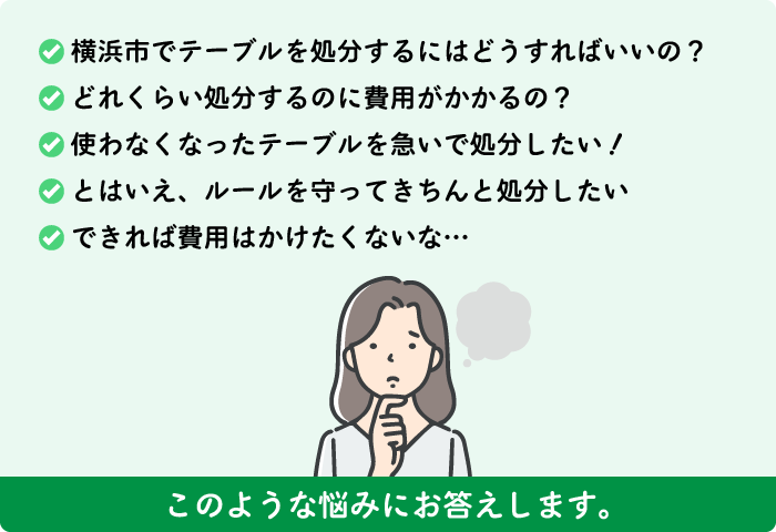 横浜市の不用品回収でのお悩み